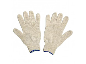 Перчатки белые без ПВХ 7,5 класс 5-ти нитка Вятка - фото 1