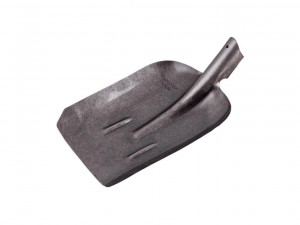 Лопата совковая,  рельсовая сталь, с ребрами жесткости, без черенка Россия - фото 1