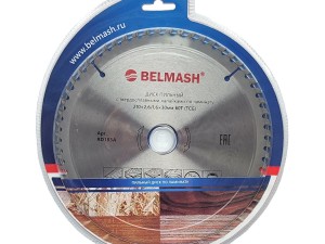 Диск пильный по ламинату BELMASH 210x2,6/1,6x30 60T - фото 3